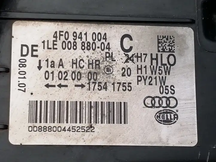 Audi A6 S6 C6 4F (2004 - 2008) 4F0941004 Передняя фара — фото 8