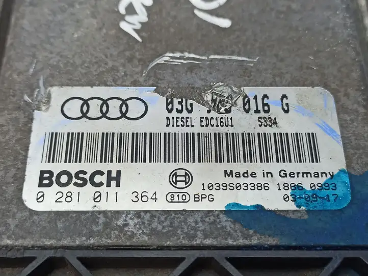 Audi A3/S3 8P (2003 - 2005) 03G906016G Блок управления двигателем (ЭБУ) — фото 10