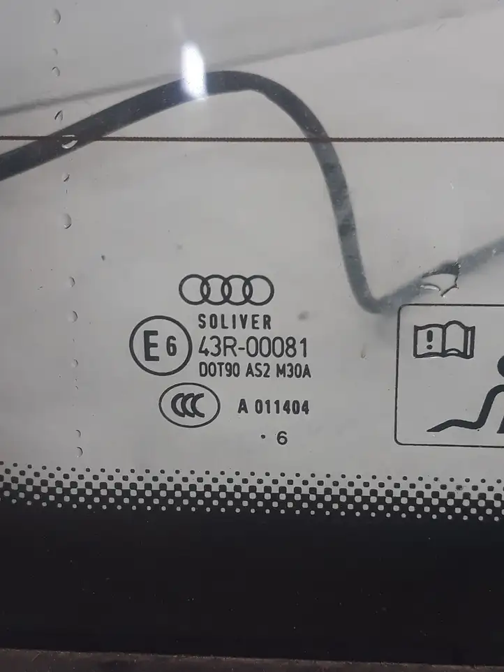 Audi A4 S4 B7 8E 8H (2004 - 2009) AS2 Заднее боковое стекло — фото 2