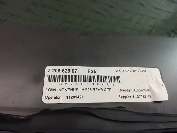 BMW X3 F25 (2010 - 2017) 7205625 Заднее боковое стекло — фото 3