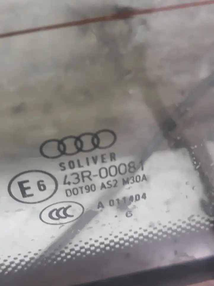 Audi A4 S4 B7 8E 8H (2004 - 2009) AS2 Заднее боковое стекло — фото 2