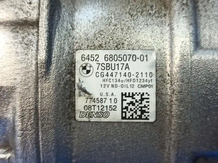 BMW X5 F15 (2013 - 2017) 64526805070 Компрессор (насос) кондиционера воздуха — фото 10