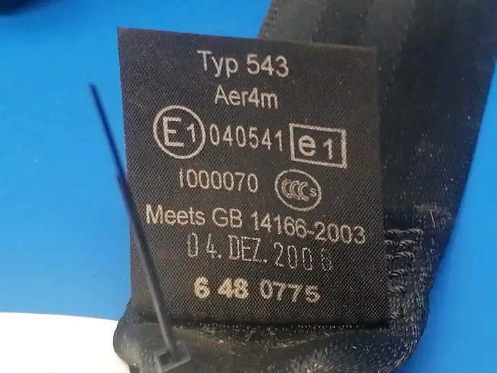 Audi A6 S6 C6 4F (2004 - 2008) 4F0857805E Задний ремень безопасности — фото 9