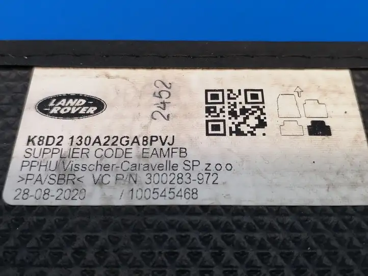 Land Rover Evoque II (2018 - ) K8D2130A22GA8PVJ Задний коврик салона — фото 6