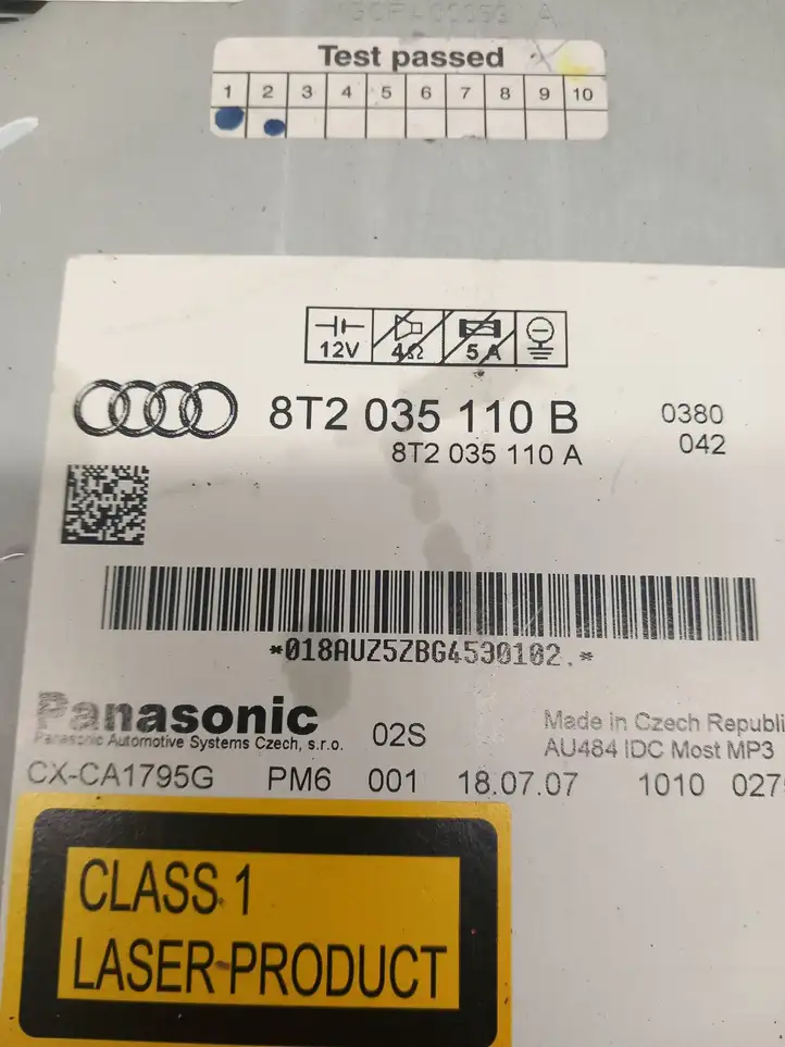 Audi A5 8T 8F (2007 - 2011) 8T2035110B CD/DVD чейнджер — фото 2