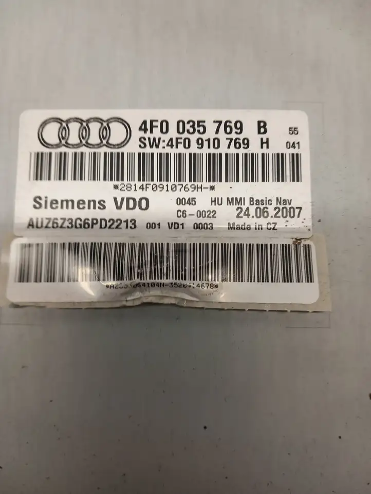 Audi A6 S6 C6 4F (2004 - 2008) 4F0035769B Навигационный привод CD/DVD — фото 2