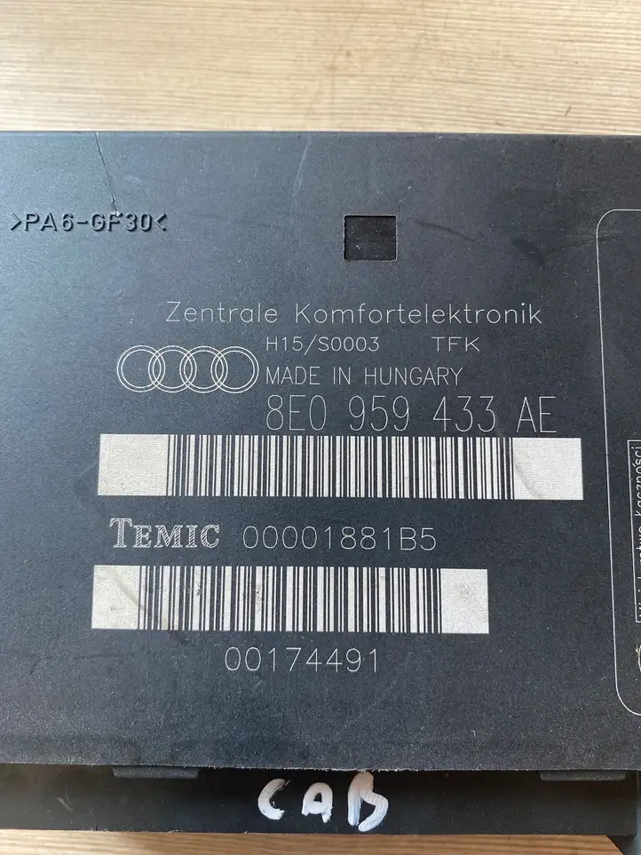 Audi A4 S4 B6 8E 8H (2000 - 2006) 8E0959433AE Модуль комфорта — фото 4