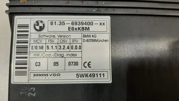 BMW 5 E60 E61 (2004 - 2010) 6939400 Модуль комфорта — фото 2