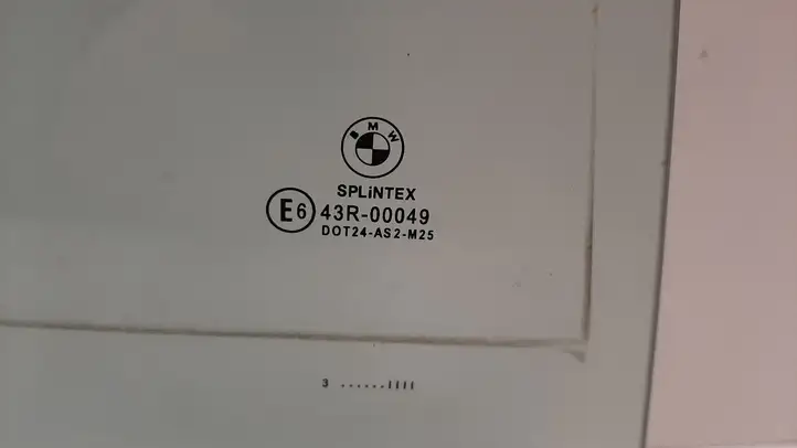 BMW 5 E60 E61 (2004 - 2010) 43R00049 Стекло задней двери — фото 3