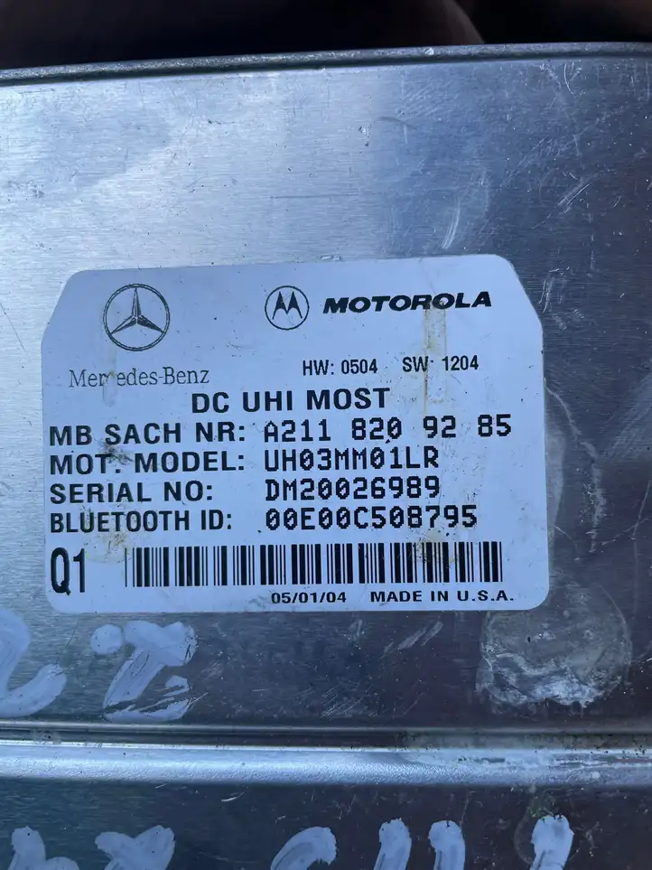 Mercedes-Benz E W211 (2002 - 2009) A2118209285 Bluetooth модуль — фото 2