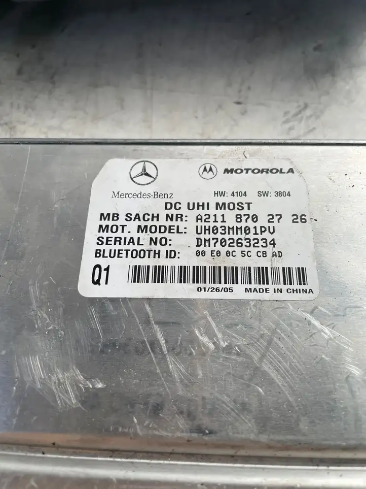 Mercedes-Benz E W211 (2002 - 2009) DME00C5C23A Bluetooth модуль — фото 2