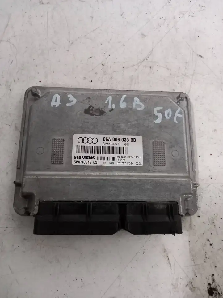 Audi A3/S3 8L (2000 - 2003) 06A906033BB Блок управления двигателем (ЭБУ) — фото 1