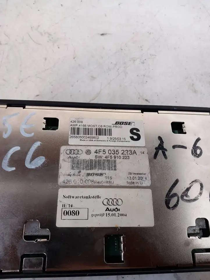 Audi A6 S6 C6 4F (2004 - 2008) 4F5035223A Усилитель звука — фото 2