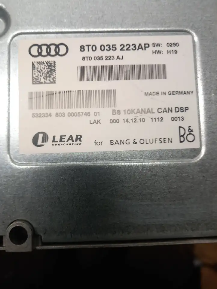 Audi A4 S4 B8 8K (2007 - 2011) 8T0035223AJ Комплект аудиосистемы — фото 2