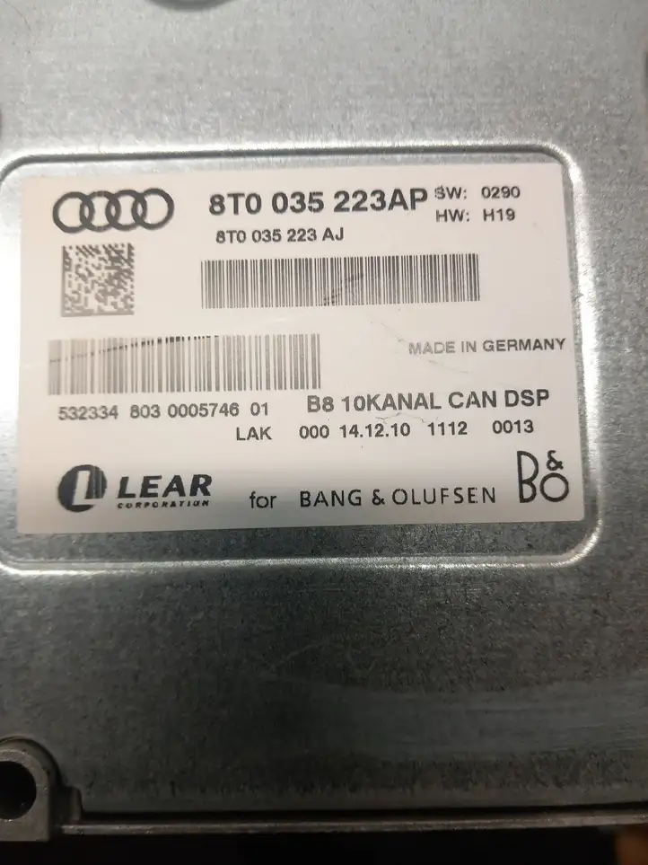 Audi A4 S4 B8 8K (2007 - 2011) 8T0035223AJ Комплект аудиосистемы — фото 4