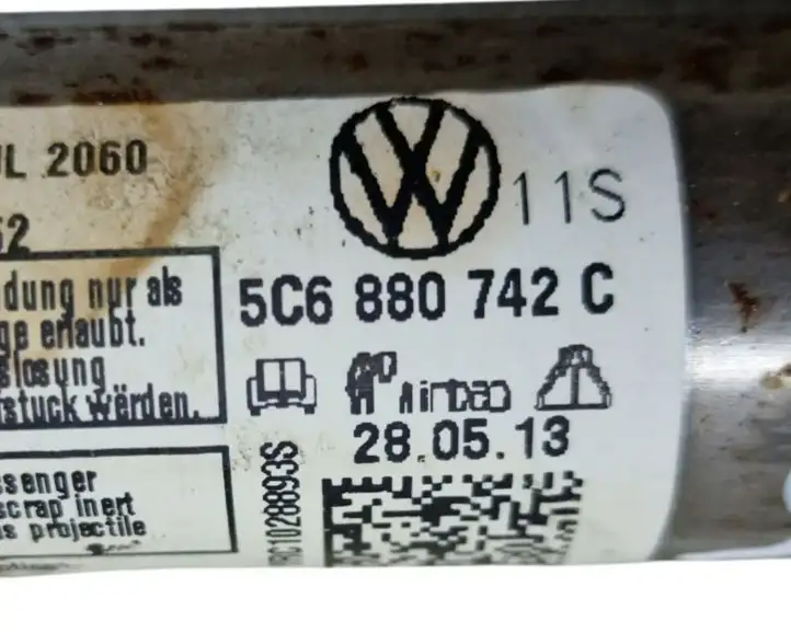 Volkswagen Jetta VI (2011 - 2018) 5C6880742C Боковая подушка безопасности шторка — фото 5
