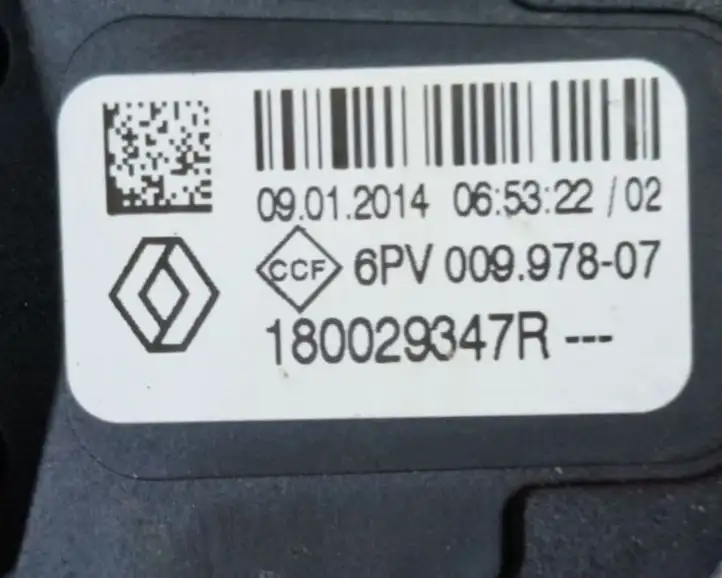 Renault Clio IV (2012 - 2019) 6PV00997807 Педаль акселератора — фото 7