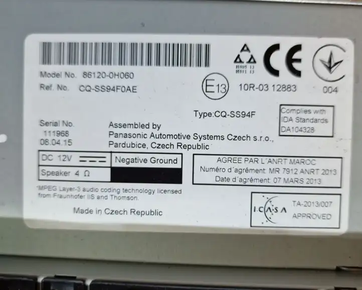 Toyota Aygo AB40 (2014 - 2018) 861200H060 Магнитола / мультимедийная система — фото 8