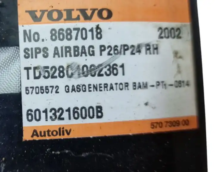 Volvo V70 (2000 - 2004) 8687018 Подушка безопасности сиденья — фото 5