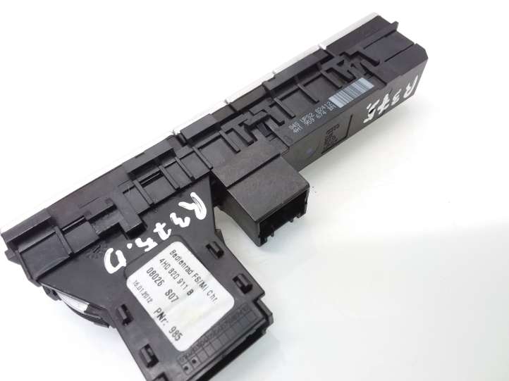 Audi A8 (2010 - 2014)  4H0820911B Включатель датчиков парковки