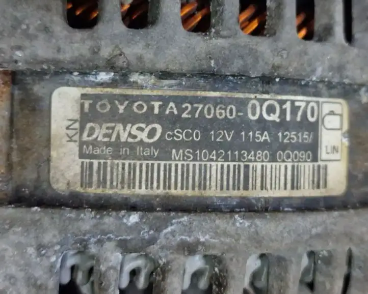 Toyota Aygo AB40 (2014 - 2018) 270600Q170 Генератор — фото 7