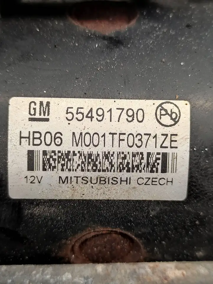 Opel Astra K (2015 - 2020) M001TF0371ZE Стартер — фото 3