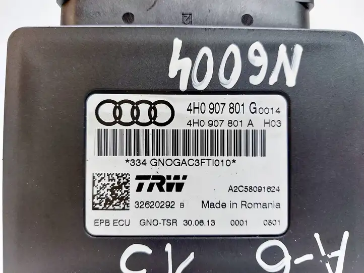 Audi A6 C7 (2011 - 2014) 4H0907801G Блок управления стояночным тормозом — фото 3
