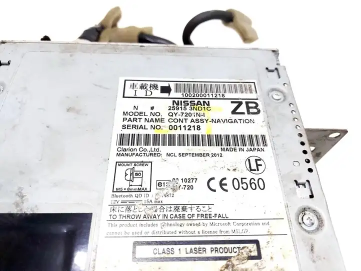 Nissan Leaf I (ZE0) (2010 - 2017) 259153ND1C Магнитола / мультимедийная система — фото 7