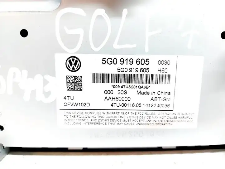 Volkswagen Golf VII (2013 - 2019) 5G0919605 Магнитола / мультимедийная система — фото 5