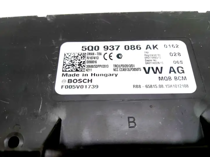 Skoda Octavia Mk3 (5E) (2013 - 2019) 5Q0937086AK Модуль комфорта — фото 4