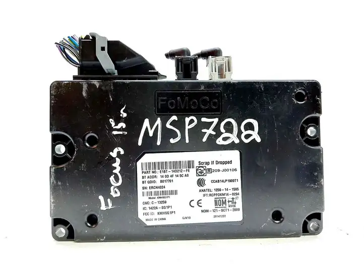 Ford Focus (2011 - 2015) E1BT14D212FE Bluetooth модуль — фото 1