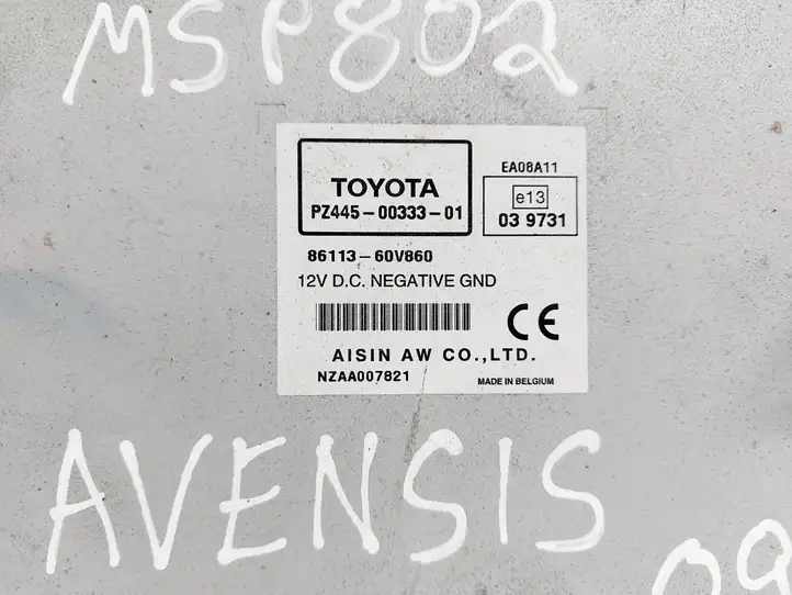 Toyota Avensis T270 (2009 - 2012) PZ44500333 Магнитола / мультимедийная система — фото 3