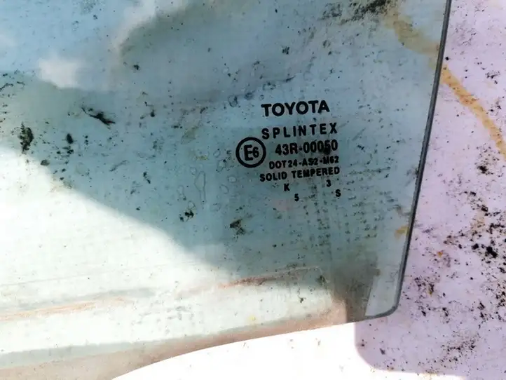 Toyota Avensis T250 (2003 - 2006) Стекло передней двери — фото 3