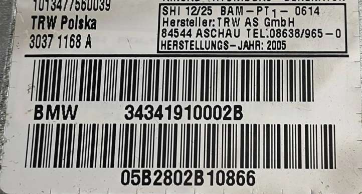 BMW X3 E83 (2003 - 2010)  34341910002B Подушка безопастности передней двери