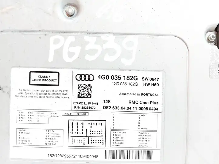 Audi A6 C7 (2011 - 2014) 4G0035182G Магнитола / мультимедийная система — фото 5