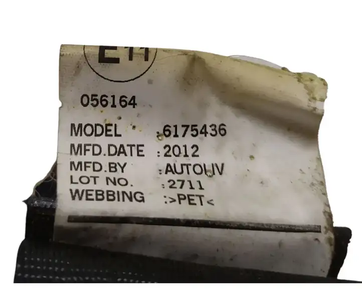 Nissan Juke I F15 (2010 - 2018) 6175436 Задний ремень безопасности — фото 4