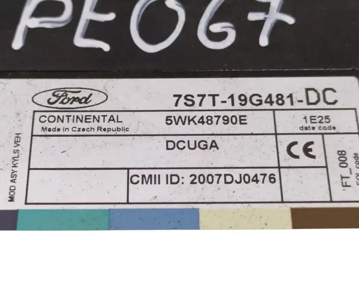 Ford S-MAX (2010 - 2015) 7S7T19G481DC Модуль комфорта — фото 5