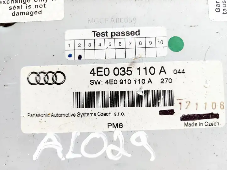 Audi A6 Allroad C6 (2006 - 2008) 4E0035110A CD/DVD чейнджер — фото 3