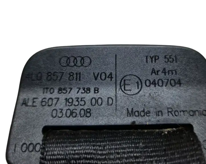 Audi Q7 4L (2005 - 2009) 606898300 Ремень безопасности 3-го ряда — фото 6