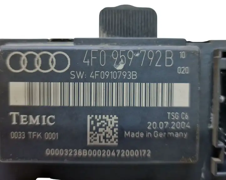 Audi A6 S6 C6 4F (2004 - 2008) 4F0959792B Блок управления дверью — фото 5