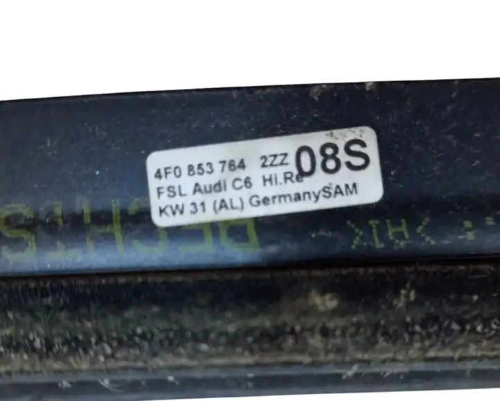 Audi A6 S6 C6 4F (2004 - 2008) 4F0853764 Накладка стекла задней двери — фото 7
