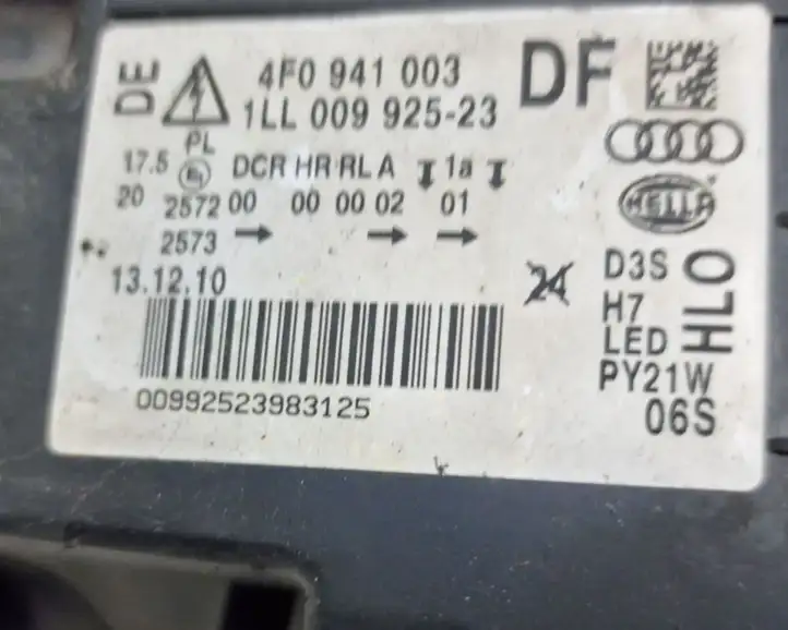 Audi A6 S6 C6 4F (2008 - 2011) 4F0941003DF Передняя фара — фото 7