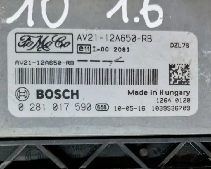 Ford Fiesta (2009 - 2012) AV2112A650RB Блок управления двигателем (ЭБУ) — фото 2