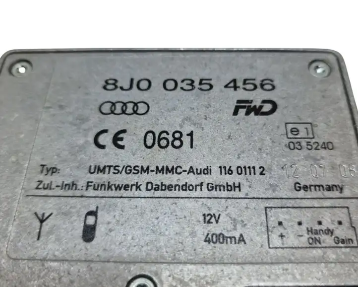 Audi A4 S4 B8 8K (2007 - 2011) 8J0035456 Усилитель антенны — фото 6