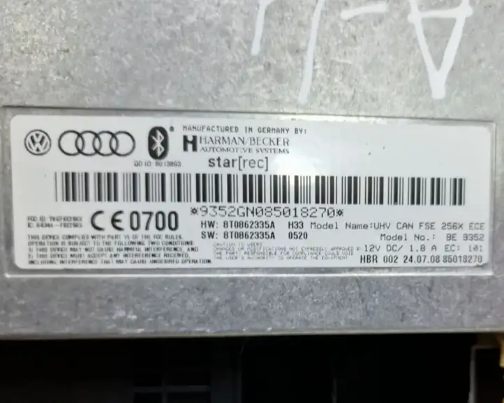 Audi A4 S4 B8 8K (2007 - 2011) 8T0862335A Bluetooth модуль — фото 9