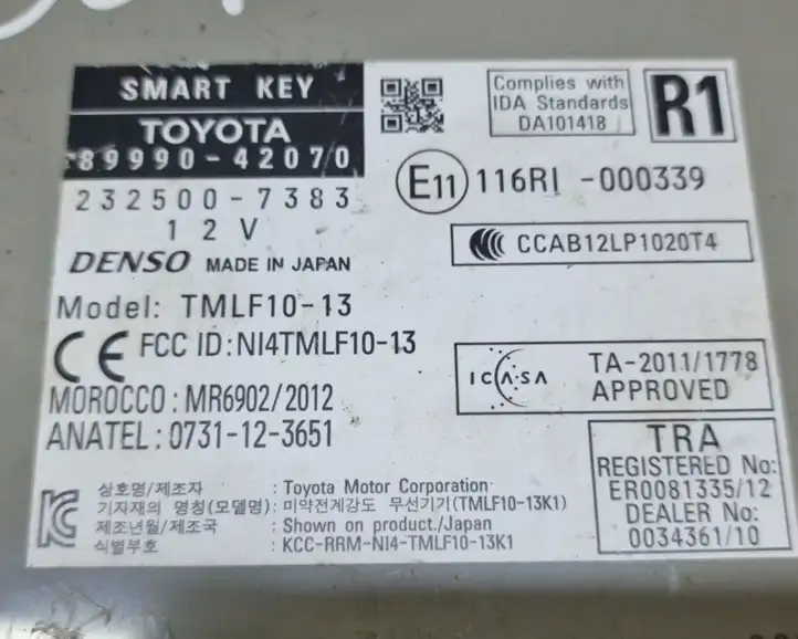 Toyota RAV 4 (XA40) (2012 - 2018) 8999042070 Блок бесключевого доступа — фото 3