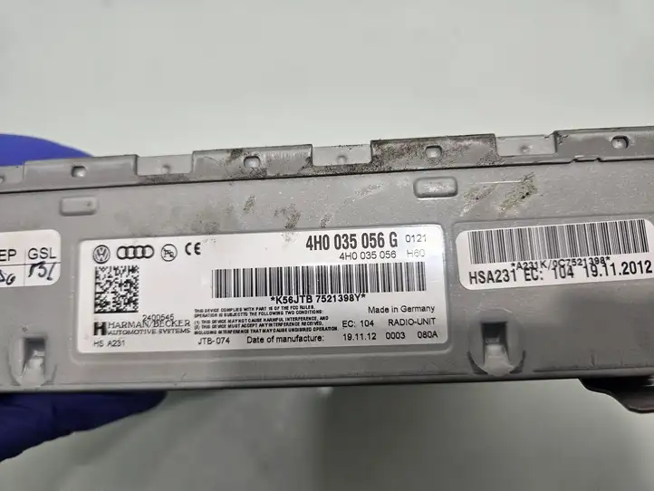 Audi A8 S8 D4 4H (2010 - 2014) 4H0035056G Магнитола / мультимедийная система — фото 3