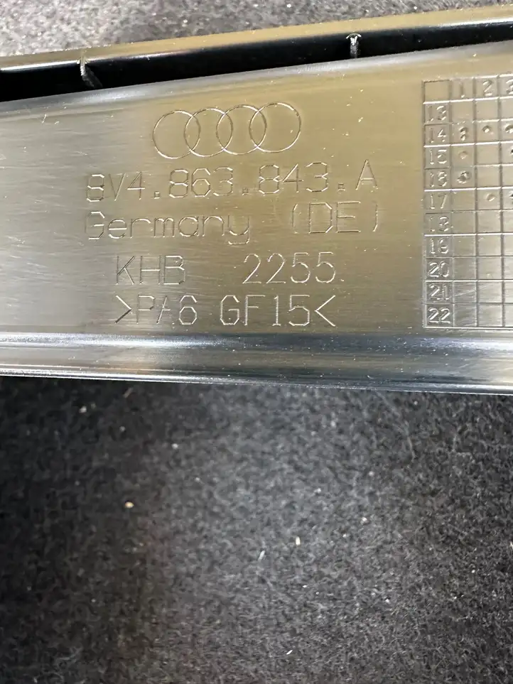Audi A3/S3 8V (2016 - 2020) 8V4863843A Прочие детали салона — фото 3