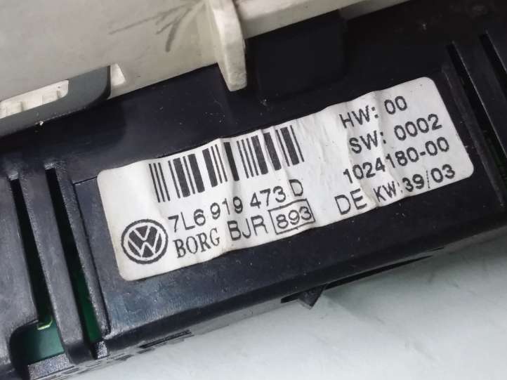 Volkswagen Touareg I (2002 - 2010)  7L6919473D Экран сенсорного экрана парковки PDC