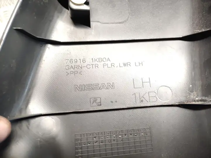 Nissan Juke I F15 (2010 - 2018) 769161KB0A Нижняя обшивка стойки B — фото 2